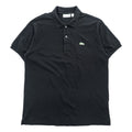 LACOSTE ラコステ CLASSIC FIT 半袖 ポロシャツ L ブラック ワニロゴ 鹿の子 コットン100%