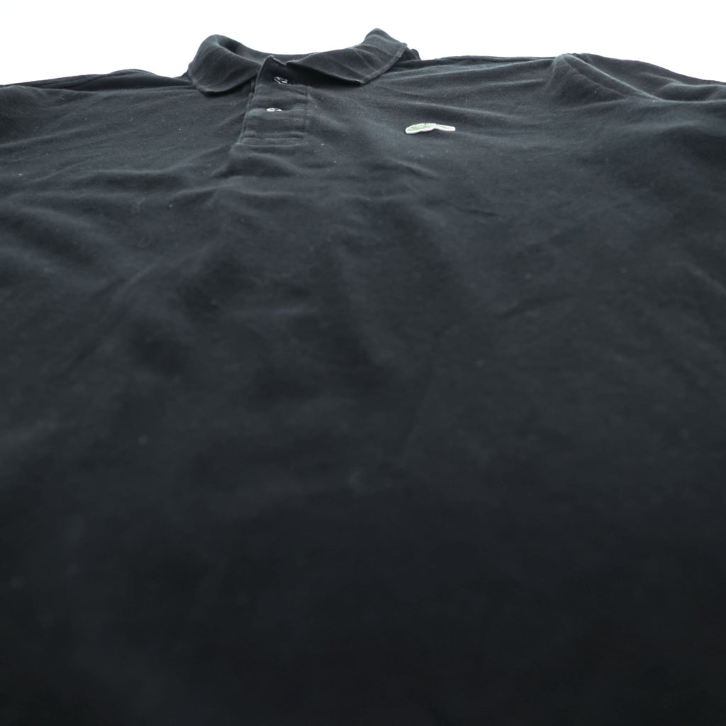 LACOSTE ラコステ CLASSIC FIT 半袖 ポロシャツ L ブラック ワニロゴ 鹿の子 コットン100%