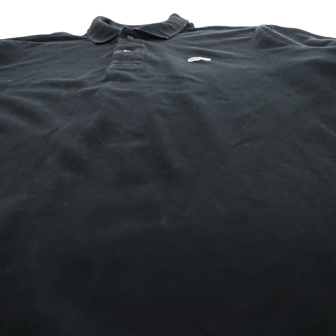 LACOSTE ラコステ CLASSIC FIT 半袖 ポロシャツ L ブラック ワニロゴ 鹿の子 コットン100%