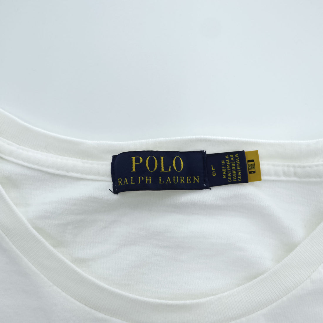 POLO RALPH LAUREN ポロベア Tシャツ L ホワイト イエロージャケット US-93 半袖 コットン100%