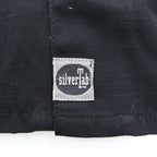 Levi's SILVER TAB 90年代 ヴィンテージ 半袖 ボーリングシャツ 開襟 オープンカラーシャツ L ブラック ブルー バックプリント ボックスシルエット