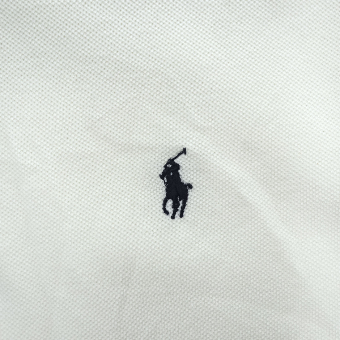 Polo Ralph Lauren 90年代 ヴィンテージ ポロシャツ L スモールポニー ロゴ 刺繍 鹿の子 リブ付き 未使用品