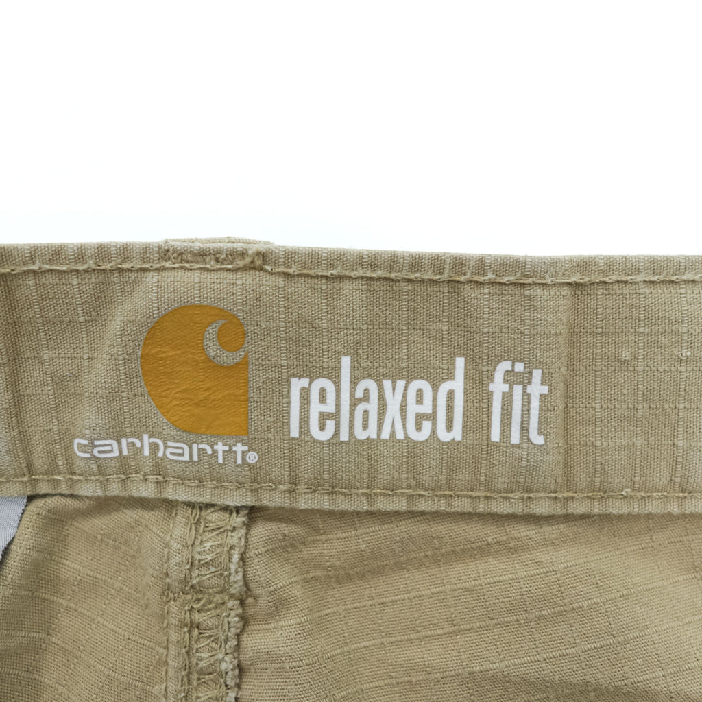 carhartt カーゴショーツ RELAXED FIT ショートパンツ ハーフパンツ L ベージュ リップストップ FORCE BROXTON 103543-253