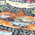 reyn spooner 90年代 ハワイ( USA )製 ヴィンテージ アロハシャツ L マルチカラー 総柄 AMERICAN CLASSICS クラシックカー