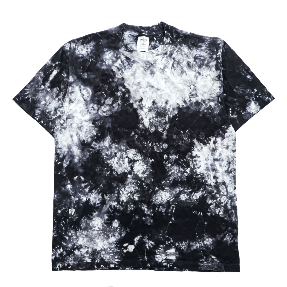 SHAKA WEAR タイダイ Tシャツ L グレー ブラック ホワイト ブリーチ加工 USAコットン SUPER MAX HEAVY