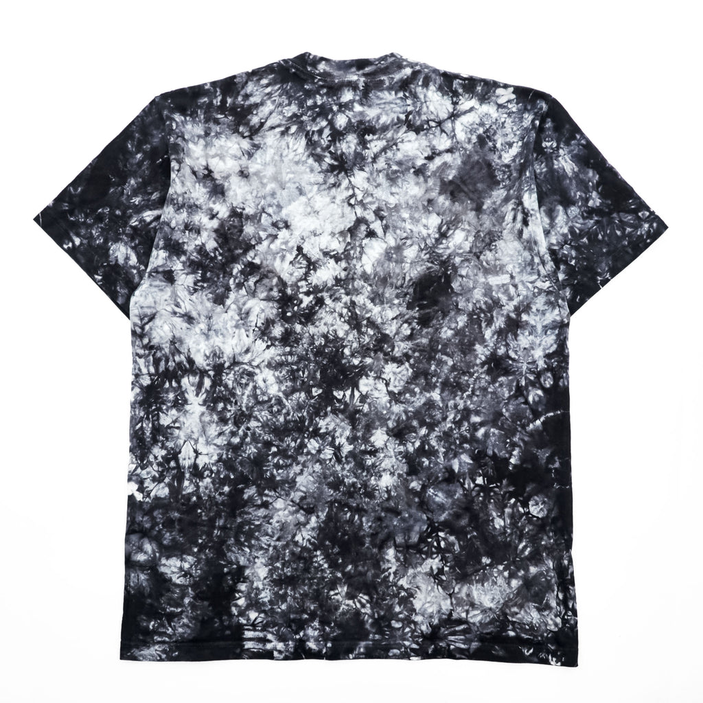 SHAKA WEAR タイダイ Tシャツ L グレー ブラック ホワイト ブリーチ加工 USAコットン SUPER MAX HEAVY