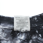 SHAKA WEAR タイダイ Tシャツ L グレー ブラック ホワイト ブリーチ加工 USAコットン SUPER MAX HEAVY