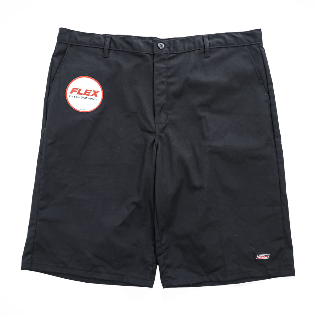 Dickies FLEX Relaxed Fit Work Shorts Black 13 Inch GR630BK W42 New With Tags