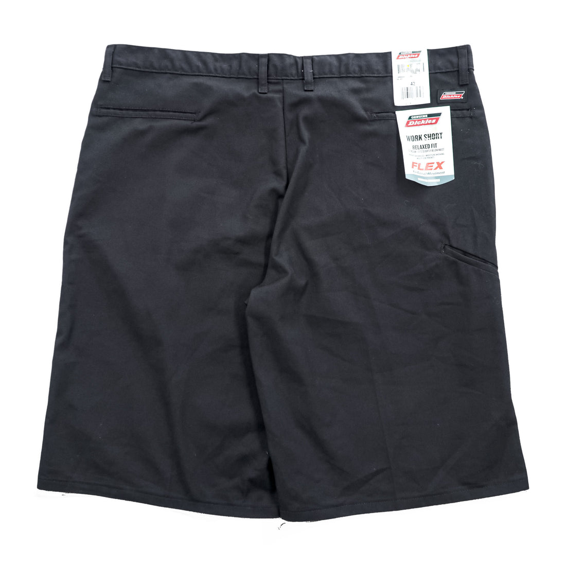 Dickies FLEX Relaxed Fit Work Shorts Black 13 Inch GR630BK W42 New With Tags