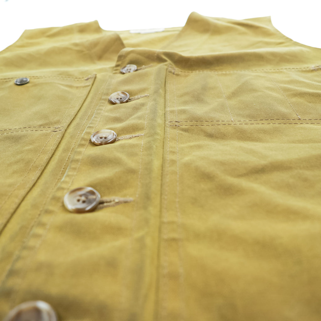 FILSON USA製 オイルドティンクロス ワークベスト OIL TIN CLOTH VEST ダークタン L 11010265