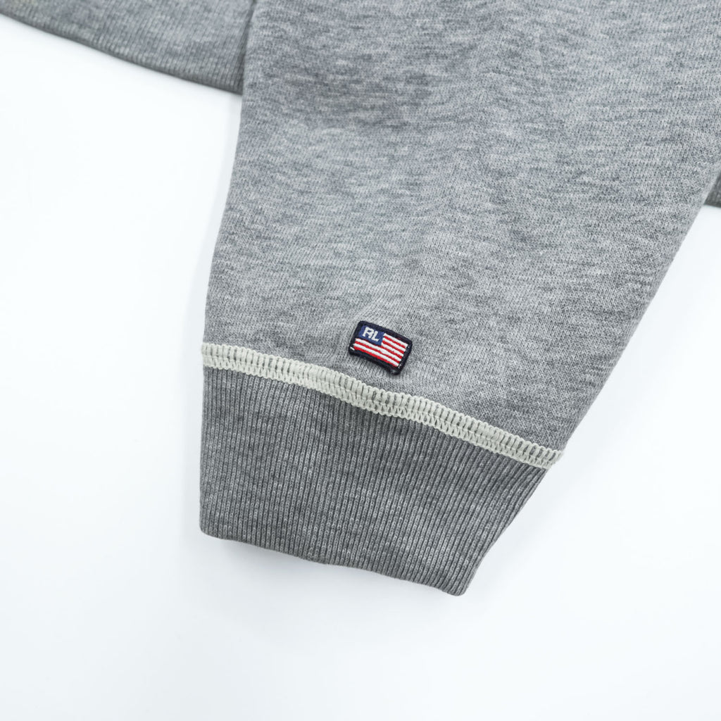 Ralph Lauren 90年代 ヴィンテージ スウェット トレーナー M グレー 刺繍 アーチロゴ POLO JEANS COMPANY