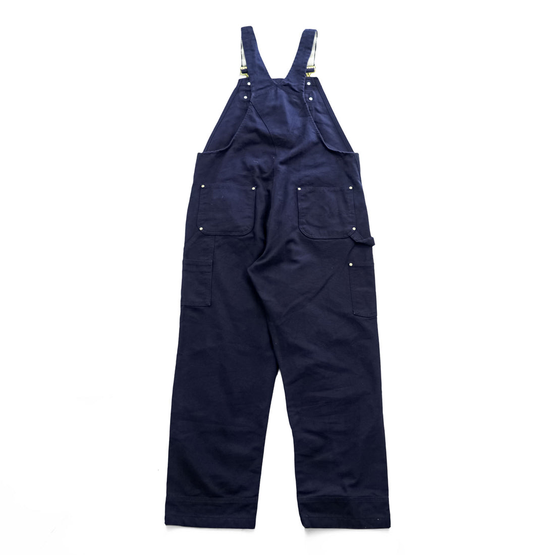carhartt ダック地 ダブルニー オーバーオール XL 38×32 ネイビー キャンバス 102776-412