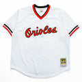 Mitchell & Ness Tシャツ XL ホワイト メッシュ ジャージ COOPERS TOWN COLLECTION MLB Orioles ナンバリング