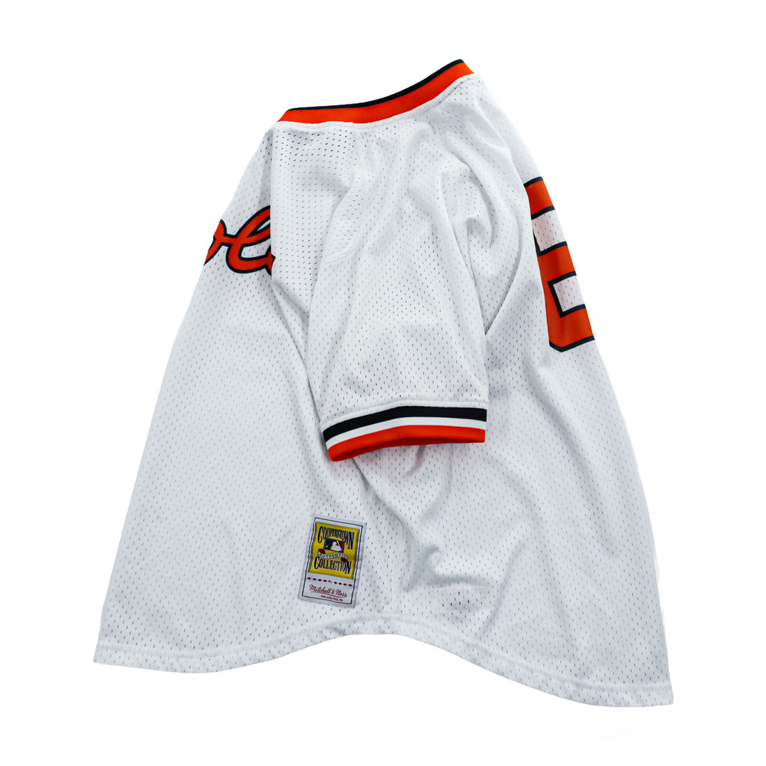 Mitchell & Ness Tシャツ XL ホワイト メッシュ ジャージ COOPERS TOWN COLLECTION MLB Orioles ナンバリング