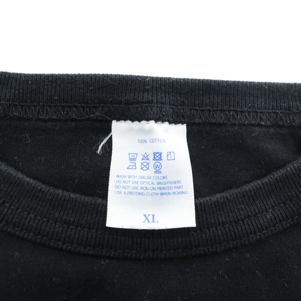 blackmeans 長袖 ロングスリーブ Tシャツ ロンT XL ブラック バックプリント Why?