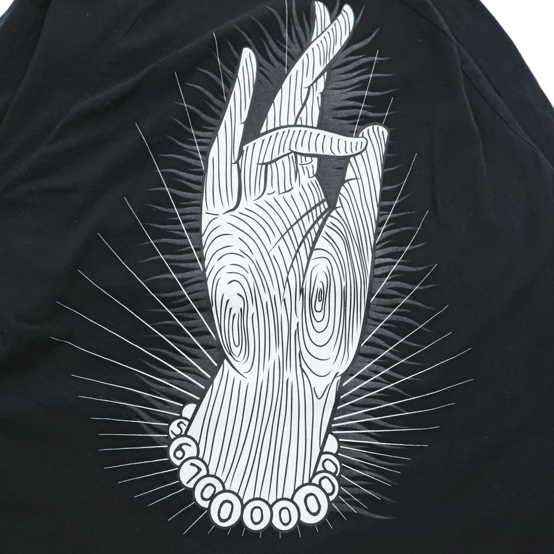 blackmeans 長袖 ロングスリーブ Tシャツ ロンT XL ブラック バックプリント Why?