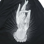 blackmeans 長袖 ロングスリーブ Tシャツ ロンT XL ブラック バックプリント Why?