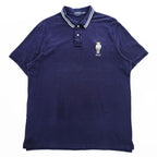 POLO RALPH LAUREN ポロベア 刺繍 ポロシャツ ネイビー XL クラシックフィット