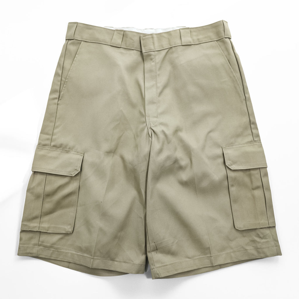 Dickies FLEX Loose Fit 13 Inch Cargo Work Shorts Khaki Size 36