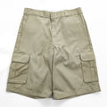 Dickies FLEX Loose Fit 13 Inch Cargo Work Shorts Khaki Size 36