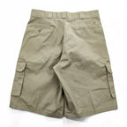 Dickies FLEX Loose Fit 13 Inch Cargo Work Shorts Khaki Size 36