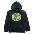 Nirvana I'm So Happy Smiley Face Band Hoodie Black S Sleeve Back Print