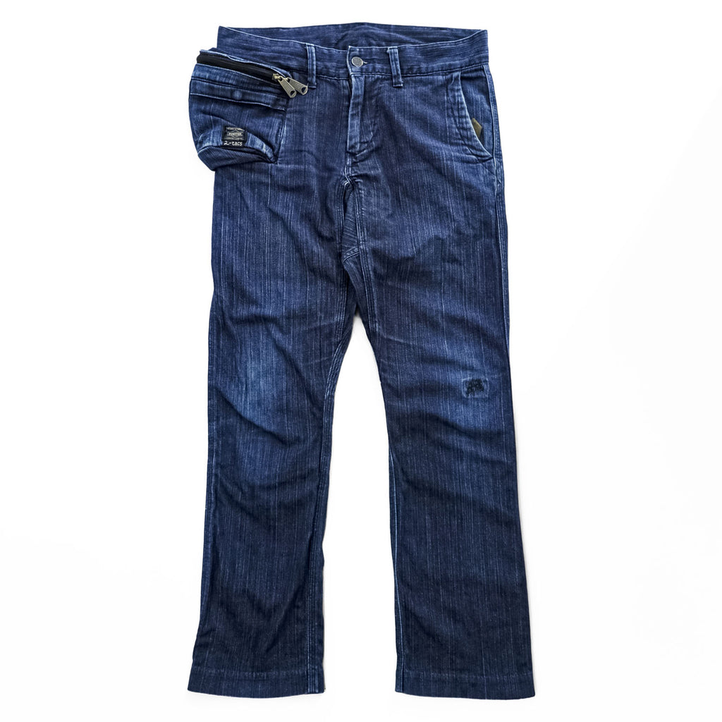 BROWN by 2-tacs x PORTER Made in Japan Stretch Indigo Blue Denim Pants S BP2-P001