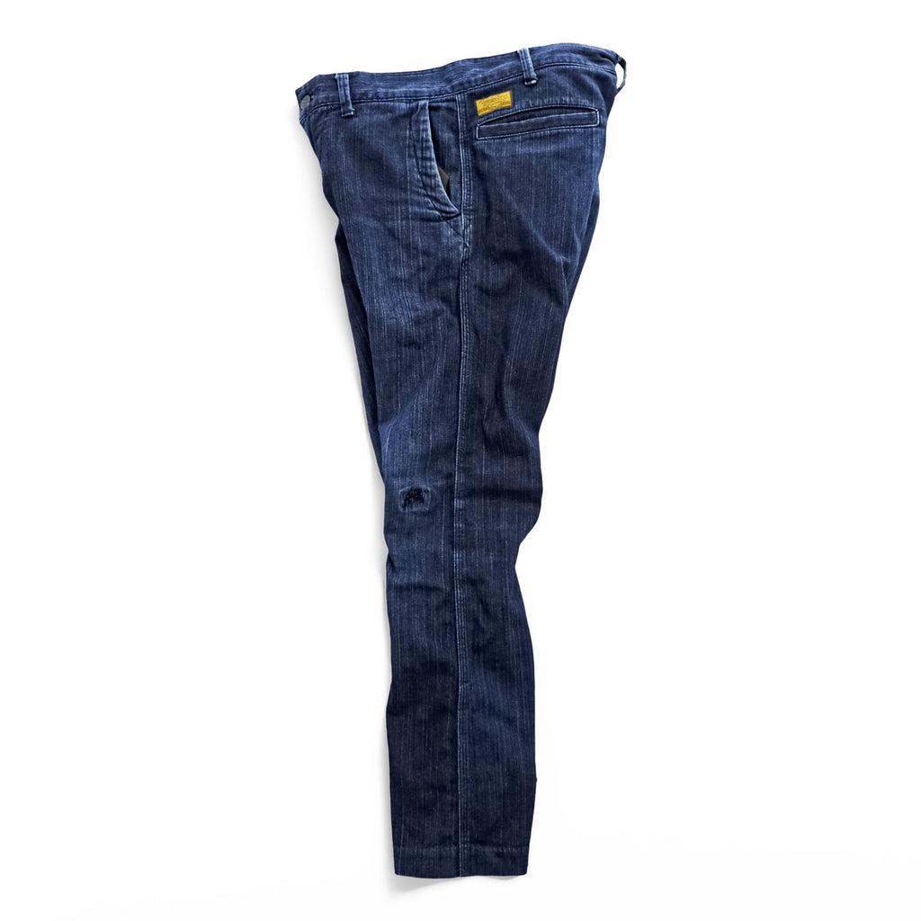 BROWN by 2-tacs x PORTER Made in Japan Stretch Indigo Blue Denim Pants S BP2-P001