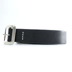 Sugar Cane SC02320 Garrison Black Cowhide Leather Belt Square Buckle Japan