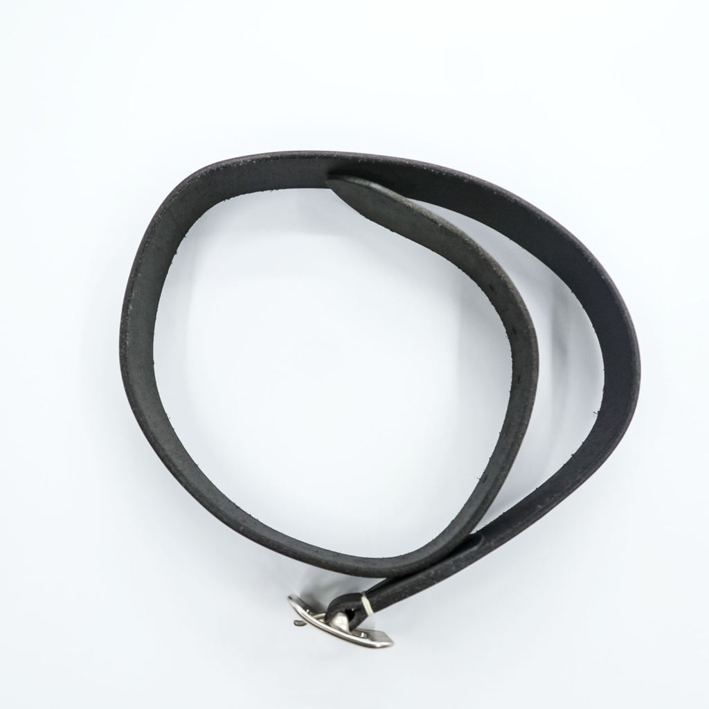 Sugar Cane SC02320 Garrison Black Cowhide Leather Belt Square Buckle Japan