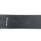 Sugar Cane SC02320 Garrison Black Cowhide Leather Belt Square Buckle Japan