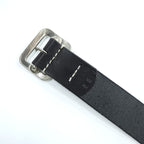 Sugar Cane SC02320 Garrison Black Cowhide Leather Belt Square Buckle Japan