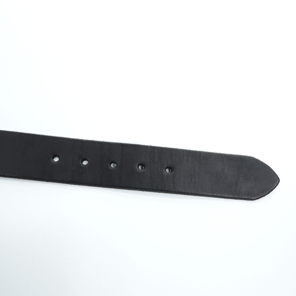 Sugar Cane SC02320 Garrison Black Cowhide Leather Belt Square Buckle Japan