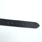 Sugar Cane SC02320 Garrison Black Cowhide Leather Belt Square Buckle Japan