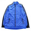 adidas ゴアテックス GORE-TEX 防水 シェルジャケット ジャージ M ブルー ダブルジップ ドローコード 止水ジップ