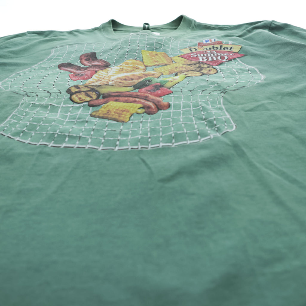 doublet × PZ today BBQ 日本製 グラフィック Tシャツ S グリーン