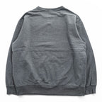 Polo Ralph Lauren 90年代 ヴィンテージ 前V スウェット トレーナー XL グレー 裏起毛 スモールポニー ロゴ 刺繍