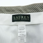 LAUREN RALPH LAUREN 90年代 2タック スラックス パンツ L ベージュ プリーツ ダブルカフス