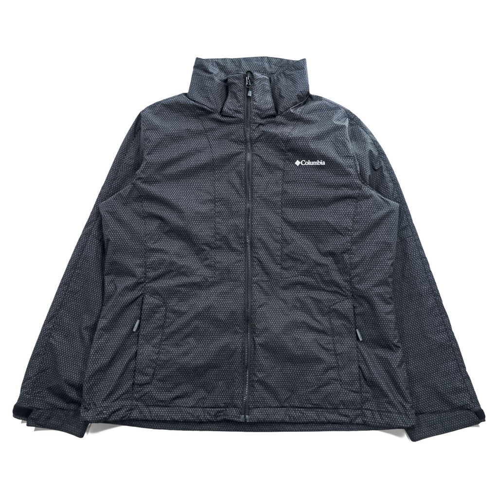 Columbia マウンテンパーカー  Interchange Jacket シェル レインジャケット XL ブラック 防水 ドローコード ジップインジップ フード着脱式 XL1195