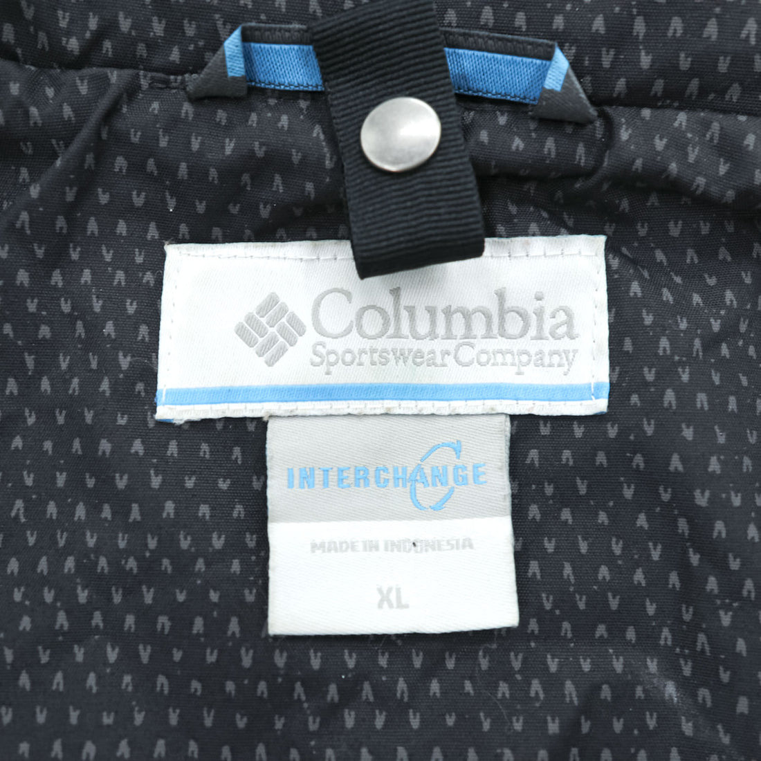 Columbia マウンテンパーカー  Interchange Jacket シェル レインジャケット XL ブラック 防水 ドローコード ジップインジップ フード着脱式 XL1195