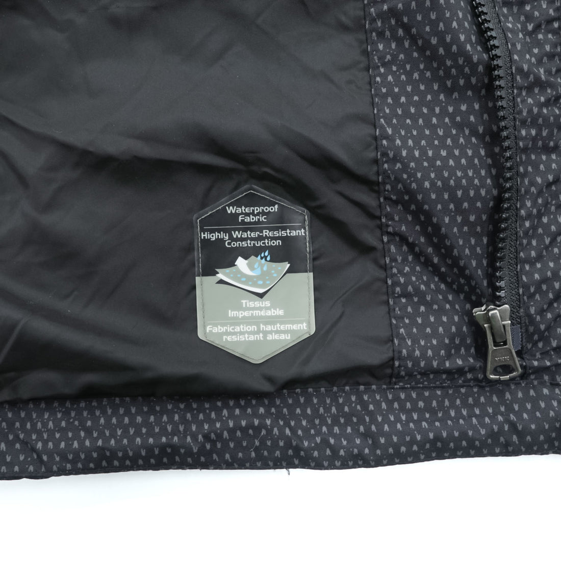 Columbia マウンテンパーカー  Interchange Jacket シェル レインジャケット XL ブラック 防水 ドローコード ジップインジップ フード着脱式 XL1195