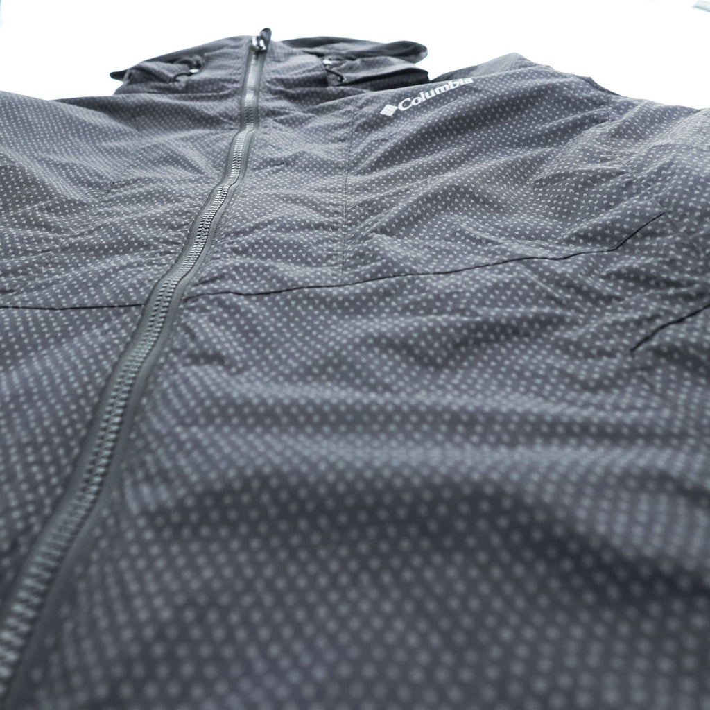 Columbia マウンテンパーカー  Interchange Jacket シェル レインジャケット XL ブラック 防水 ドローコード ジップインジップ フード着脱式 XL1195