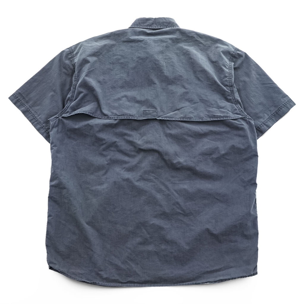 Eddie Bauer 90年代 ヴィンテージ 半袖 フィッシングシャツ M グレー メッシュ McNary Shirt LEGEND