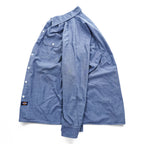 Dickies 長袖 シャンブレーシャツ XL ブルー ダブルポケット