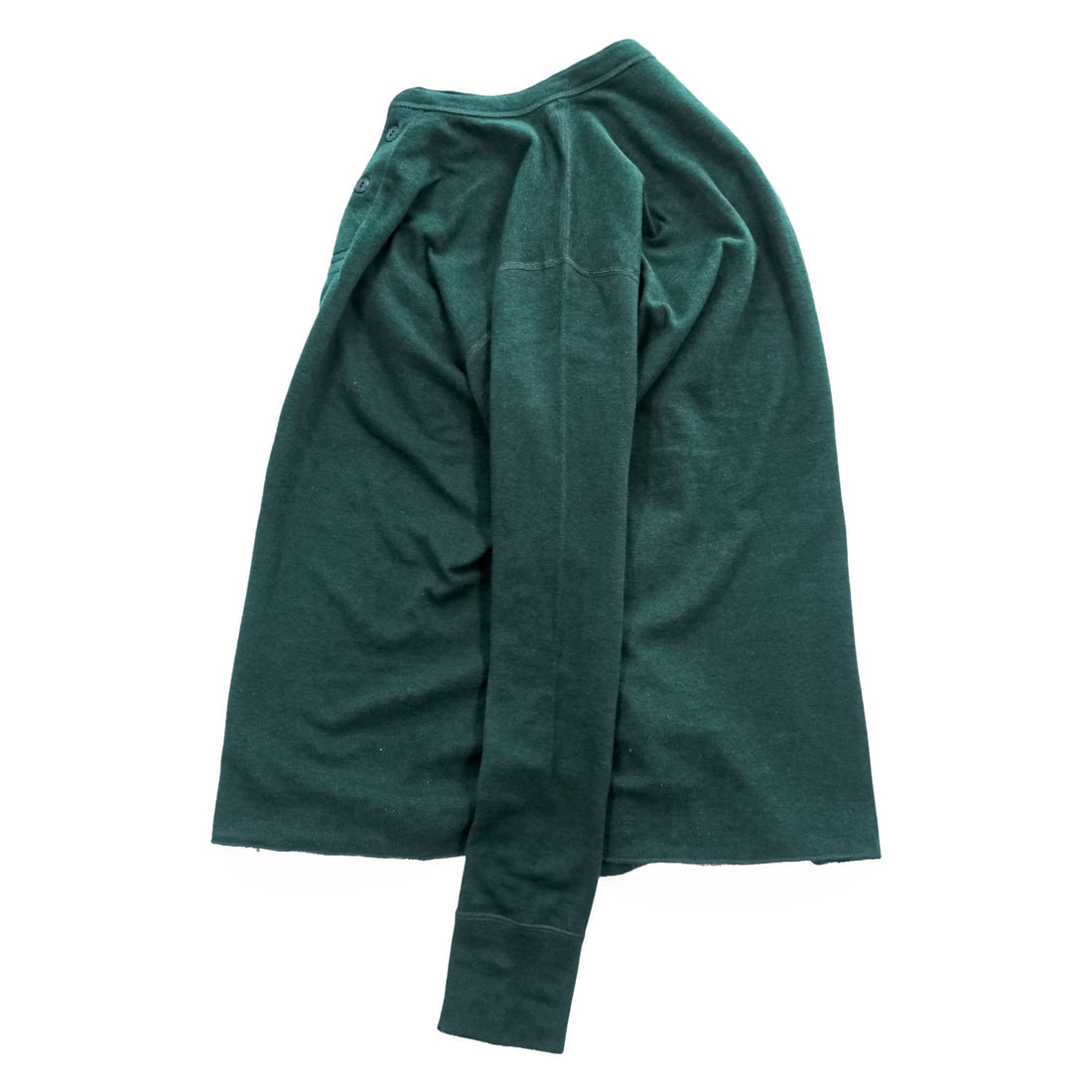 L.L.Bean カナダ製 長袖 ヘンリーネック ロングスリーブ Tシャツ ロンT L グリーン TRADITIONAL FIT