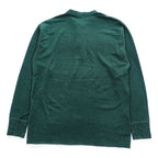 L.L.Bean カナダ製 長袖 ヘンリーネック ロングスリーブ Tシャツ ロンT L グリーン TRADITIONAL FIT