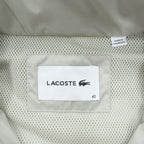 LACOSTE SPORT カラーブロック フーデッド ウインドブレーカー XL イエロー グレー メッシュ ドローコード フード収納式 BF1567 未使用品
