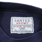 SANTEE 90年代 USA製 ヴィンテージ 前V ブランク スウェット トレーナー XL ネイビー 裏起毛 ヘビーウェイト 無地
