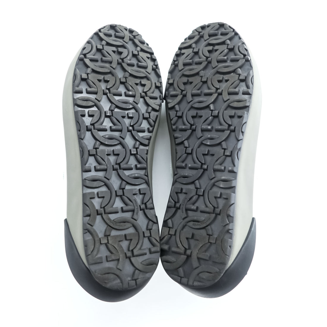 Salvatore Ferragamo Italian Made Sneakers US9 White, Gray, Black Gancini NILE