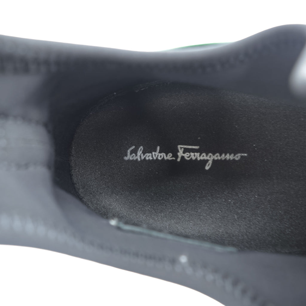 Salvatore Ferragamo Italian Made Sneakers US9 White, Gray, Black Gancini NILE
